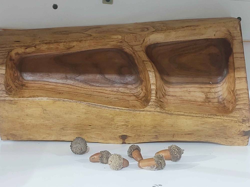 اردو خوری با چوب گردو دست ساز